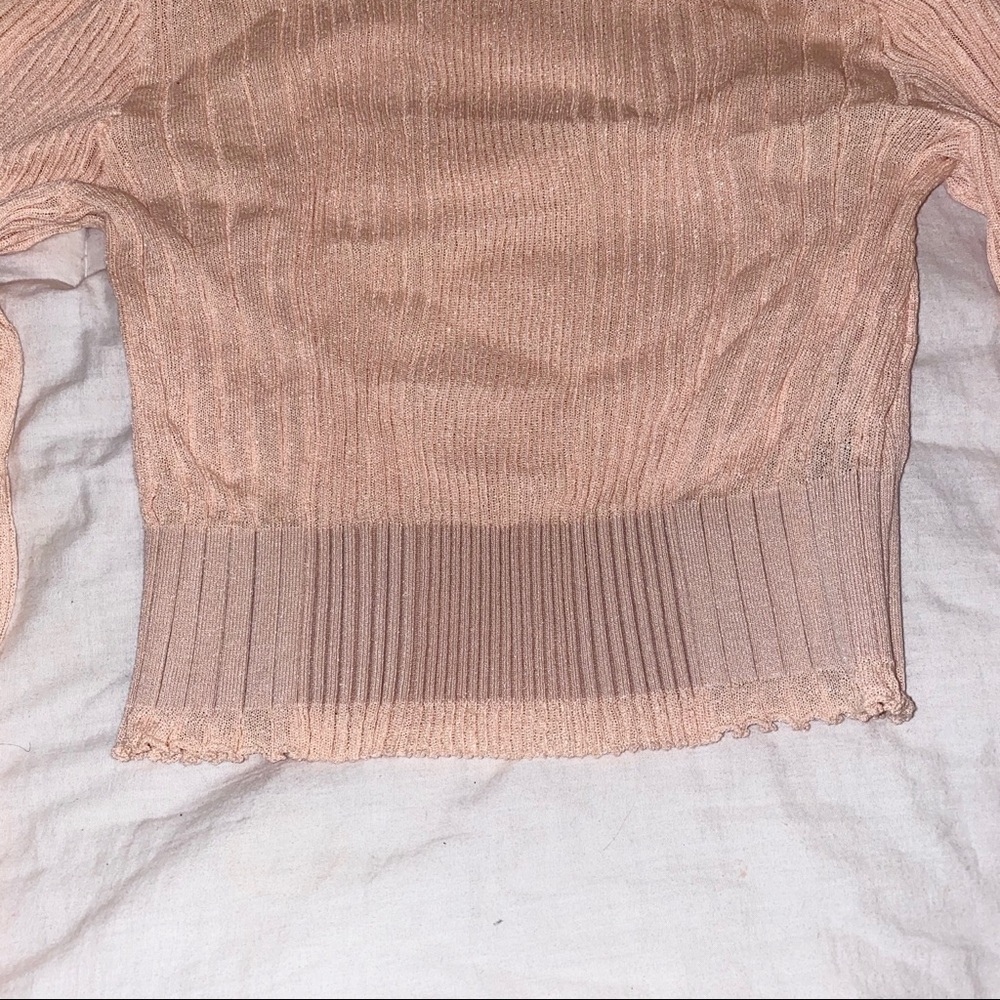 ZARA puffy sleeve knit top - Picture 3 of 4
